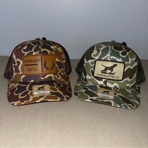 NEW! Two Camo men’s duck hunting -Trucker Hat - Brown and Green